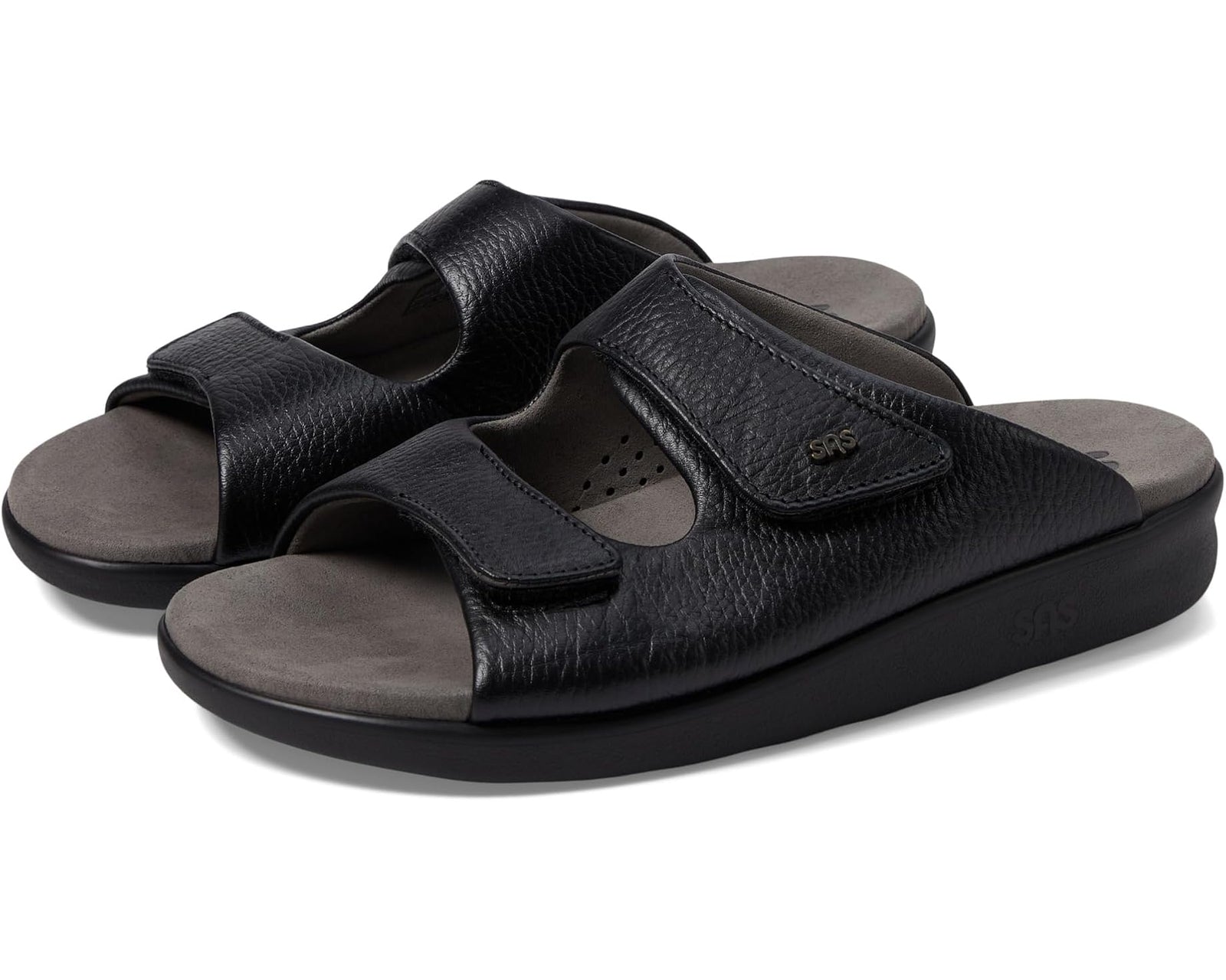 SAS Women's Cozy Adjustable Comfort Slide Sandal Black